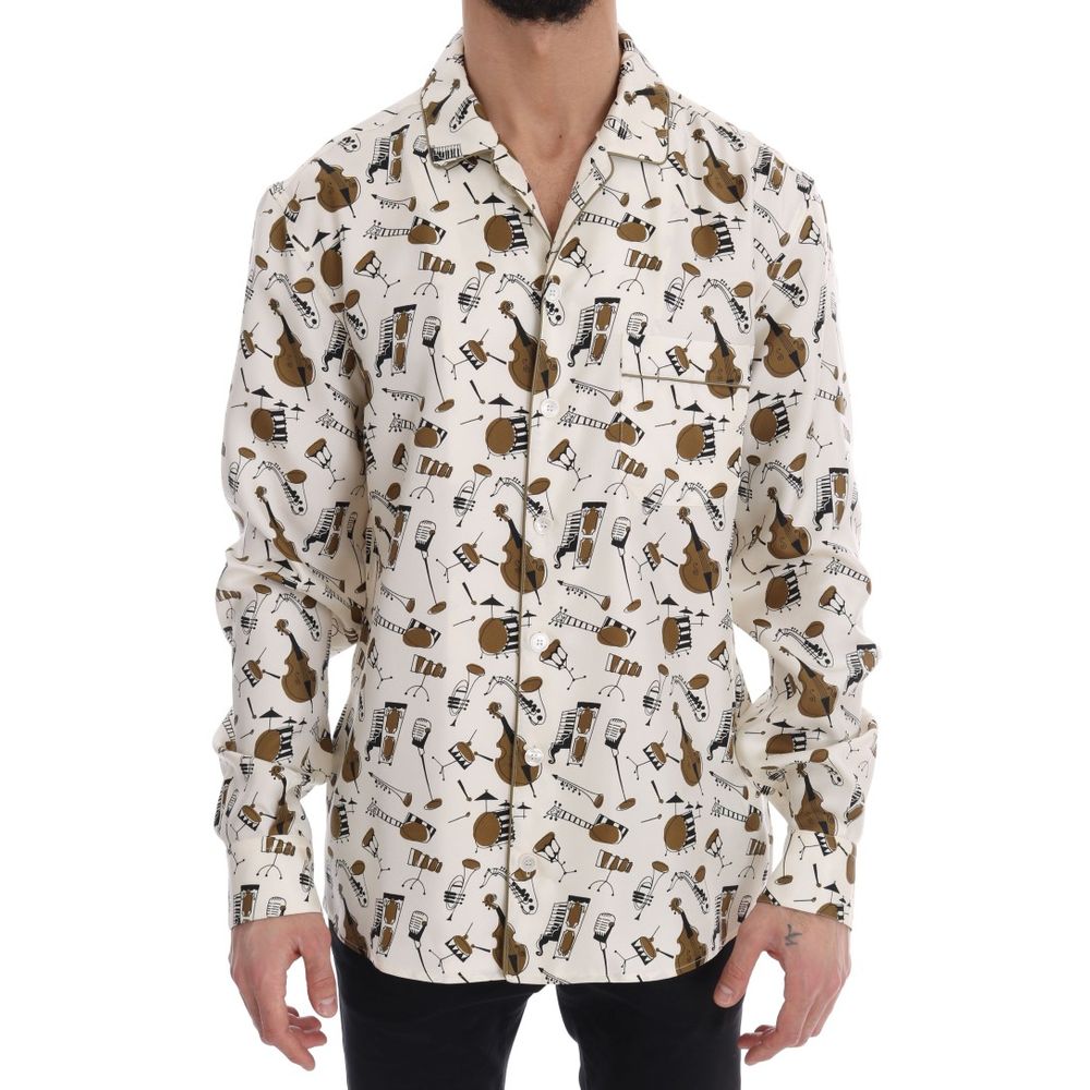 Dolce & Gabbana multicolor silk shirt